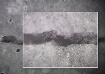 Uszczelnienie betonu przez krystalizację - pod mikroskopem